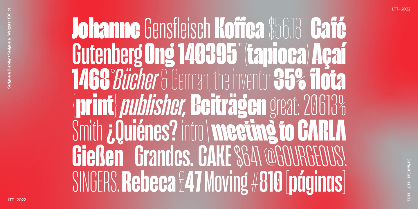 Seriguela Font Family preview 8