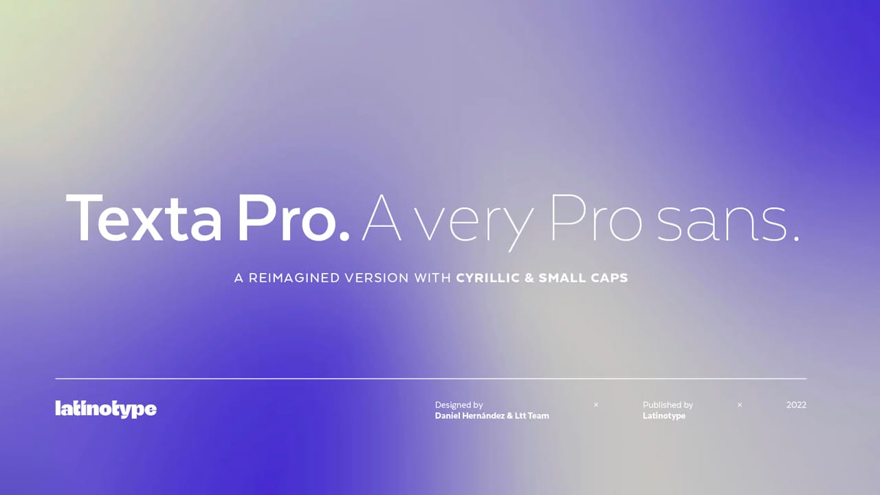 Texta Pro Font Family preview 1