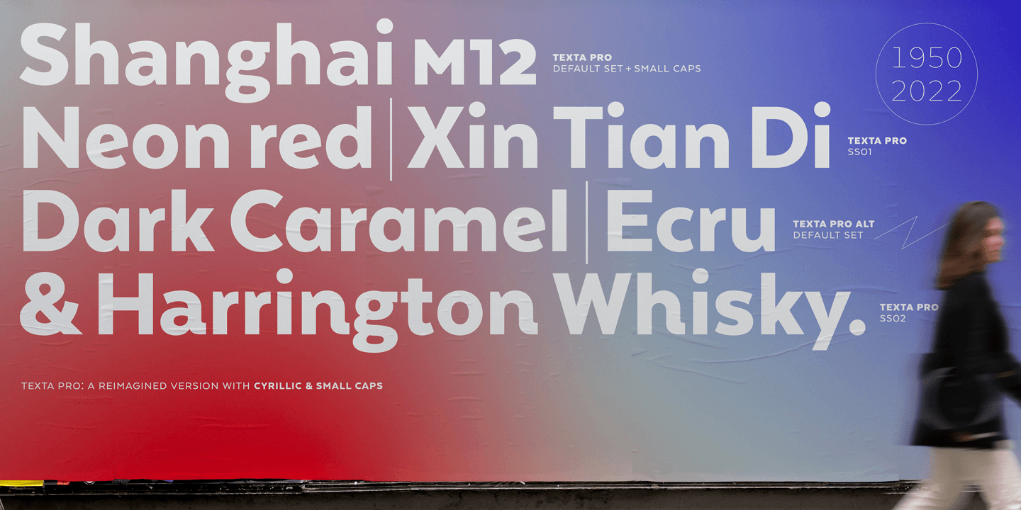 Texta Pro Font Family preview 8
