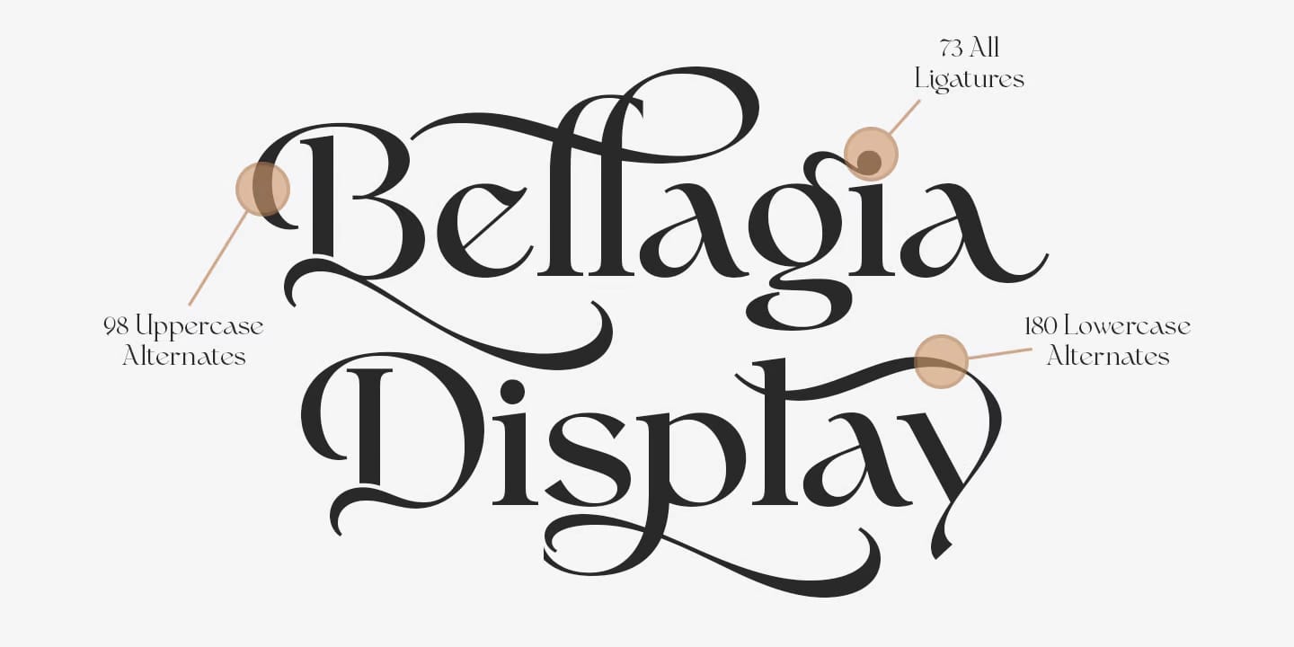 Bellagia Display Font Family preview 9