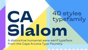 CA Slalom Extended Font Family preview 1
