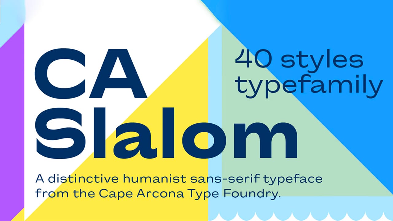 CA Slalom Extended Font Family preview 1