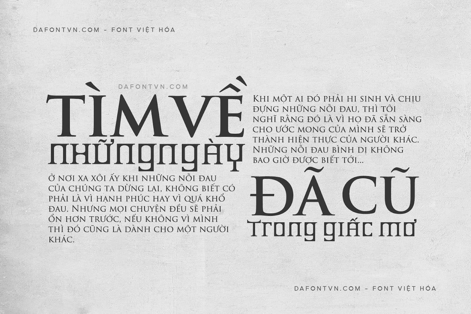 Font Trajan Pro 3 Font Family Việt hóa preview 4