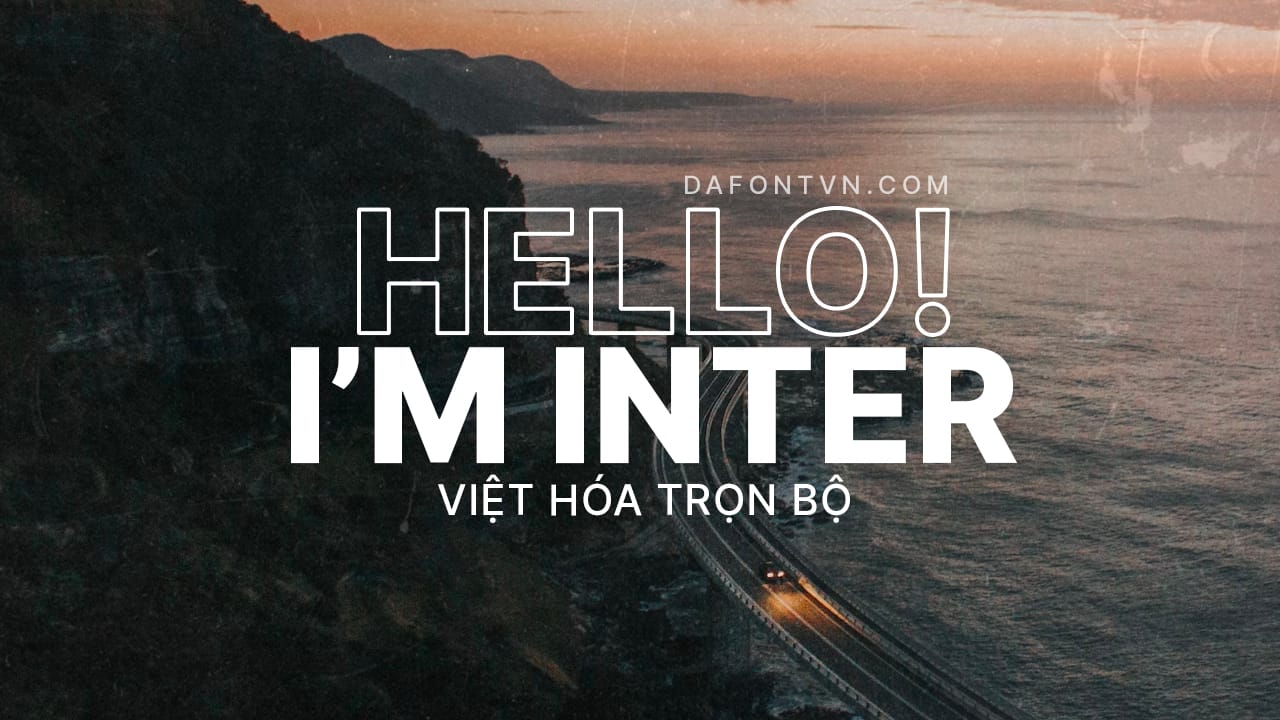 Font Inter Font Family Việt hóa preview 1