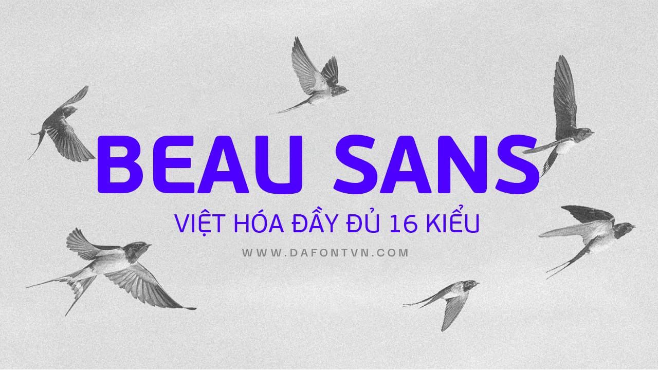 Font PF Beau Sans Pro Việt hóa preview 1