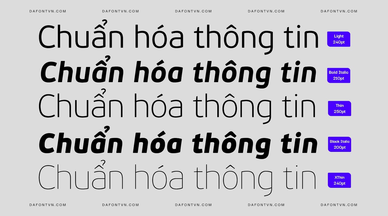 Font PF Beau Sans Pro Việt hóa preview 3