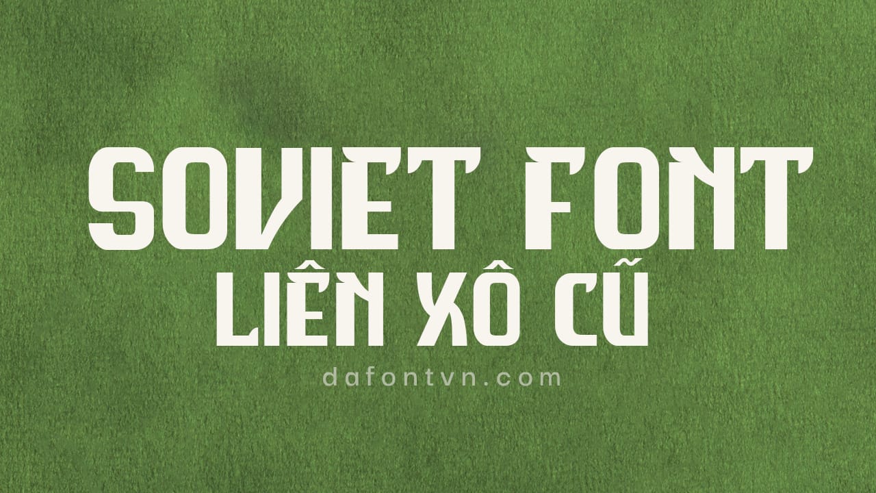 Soviet Font preview 1