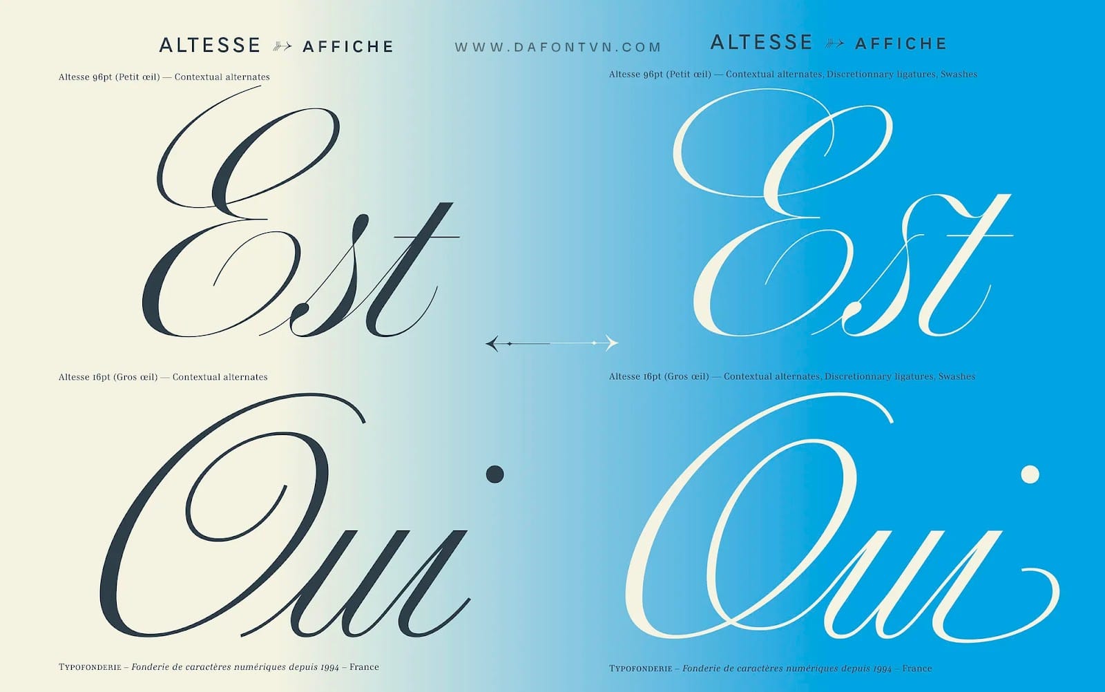 Font Altesse Pro Việt hóa preview 3