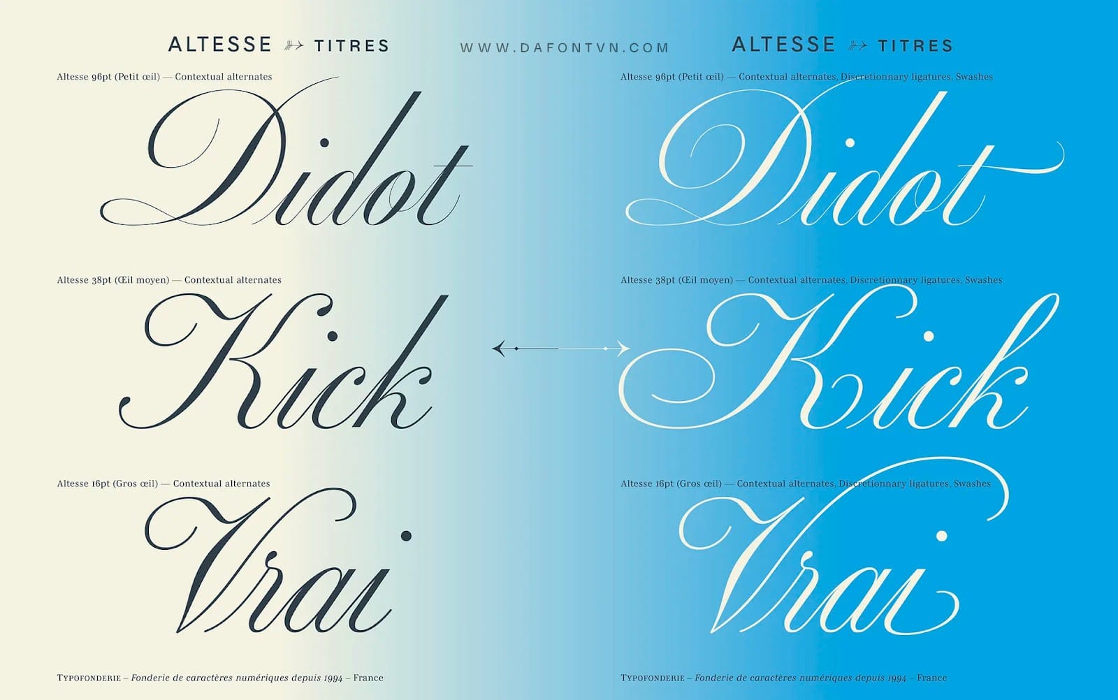 Font Altesse Pro Việt hóa preview 4