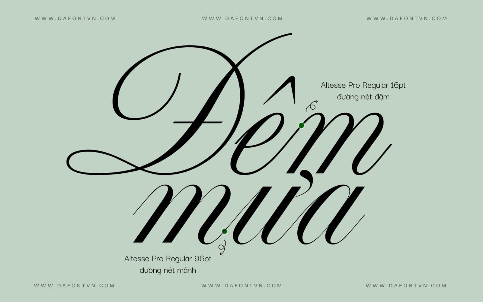 Font Altesse Pro Việt hóa preview 5