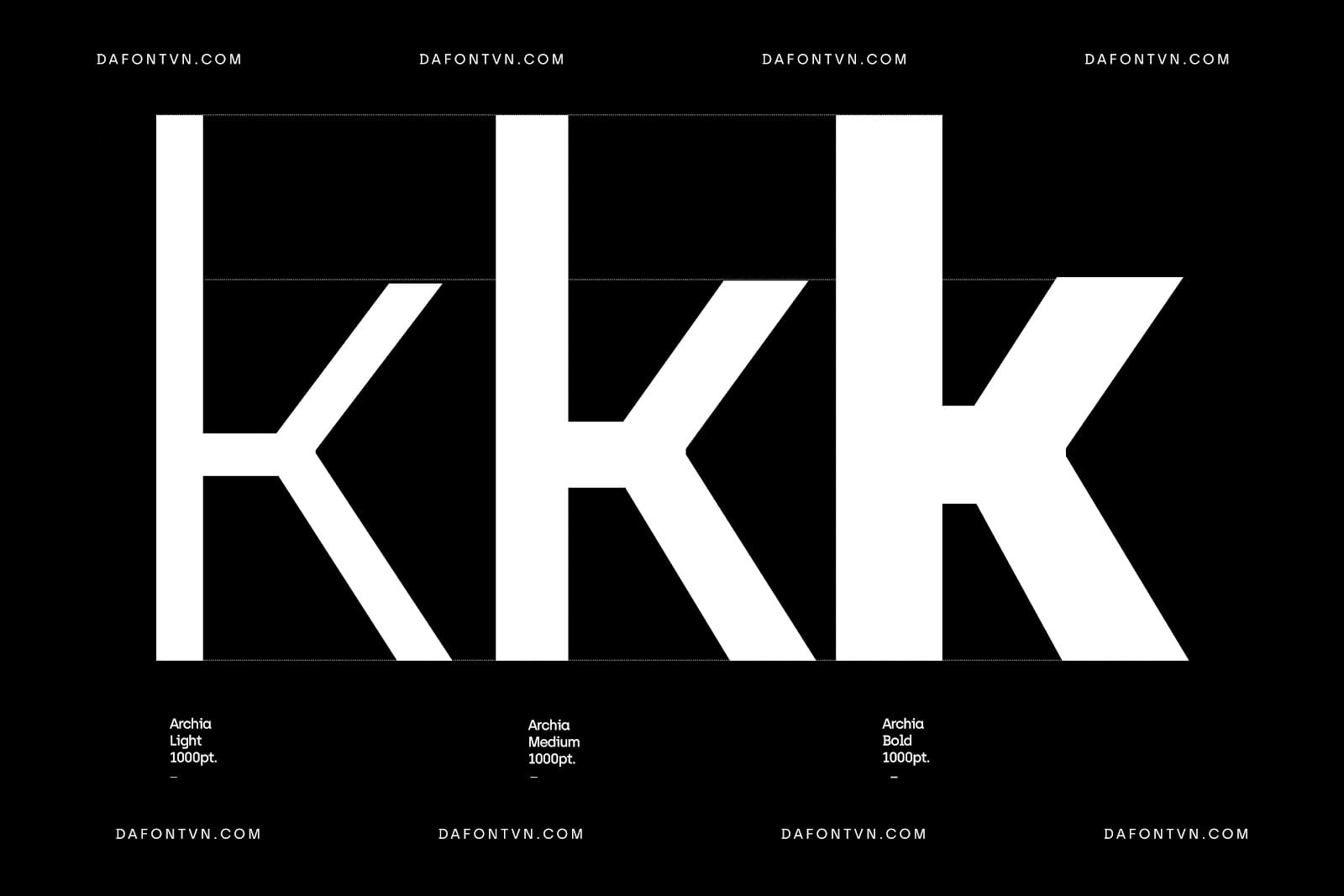 Font Archia Việt hóa preview 4