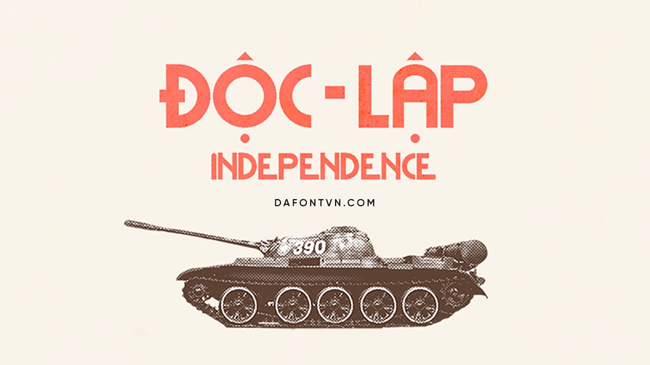 Doc lap Typeface – Font tiếng Việt phong cách xưa Doc lap Typeface preview 1