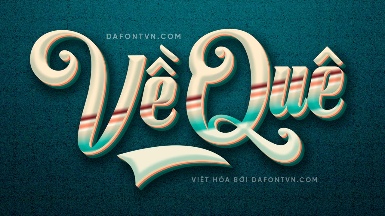 Font Rubra Costa Việt hóa preview 1