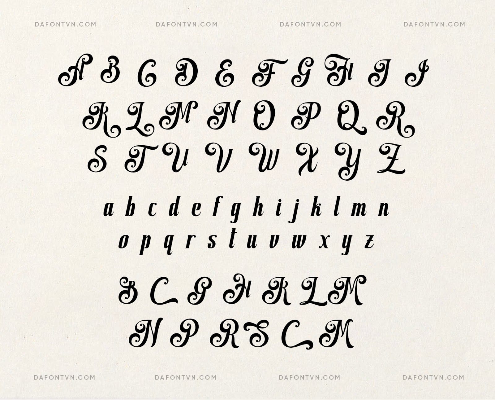 Font Rubra Costa Việt hóa preview 3