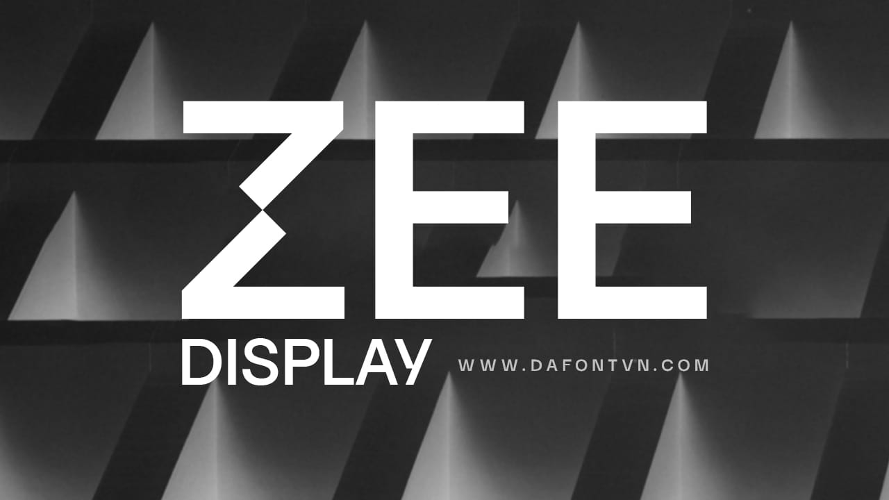 ZEE Display – Font chữ thương hiệu Việt ZEE Display preview 1