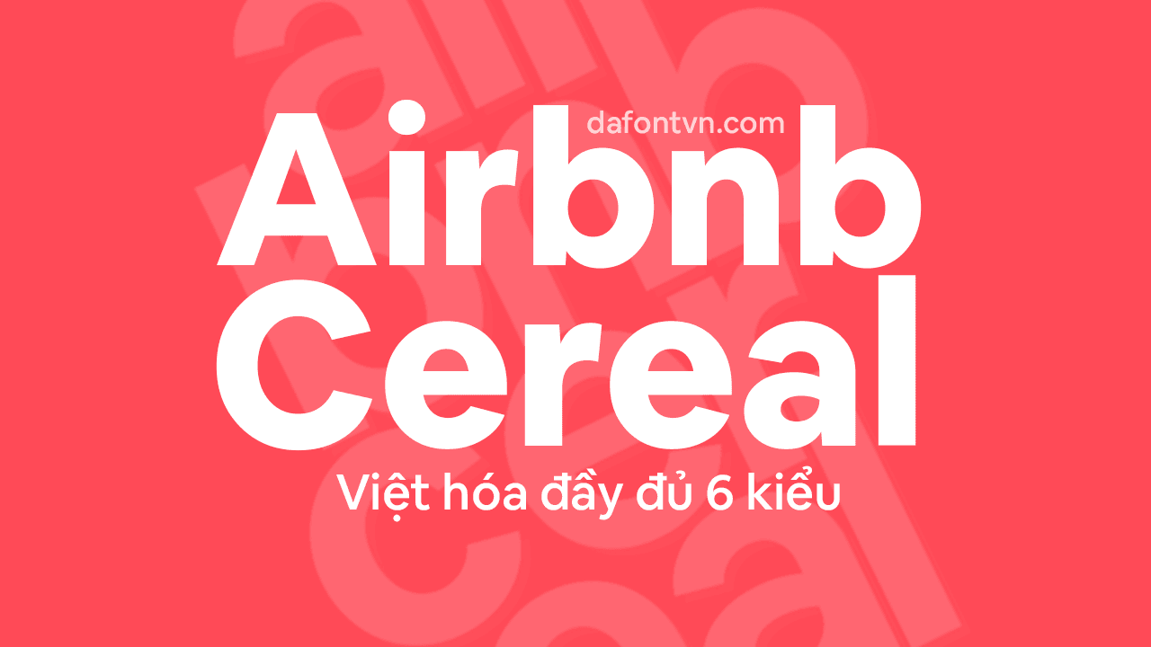 Font Airbnb Cereal Việt hóa preview 1