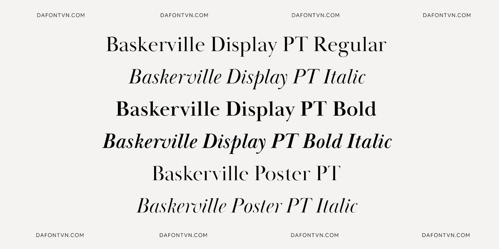 Font Baskerville Display PT Việt hóa preview 2