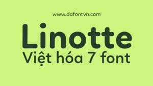 Font Linotte Việt hóa v2.0 preview 1