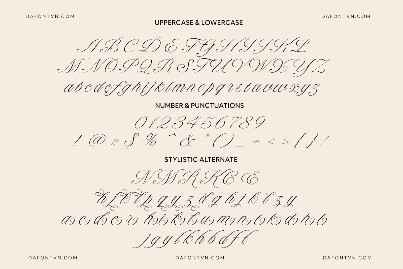 Font Rosmerta việt hóa preview 5