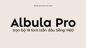 Albula Pro Font Family 18 font preview 1