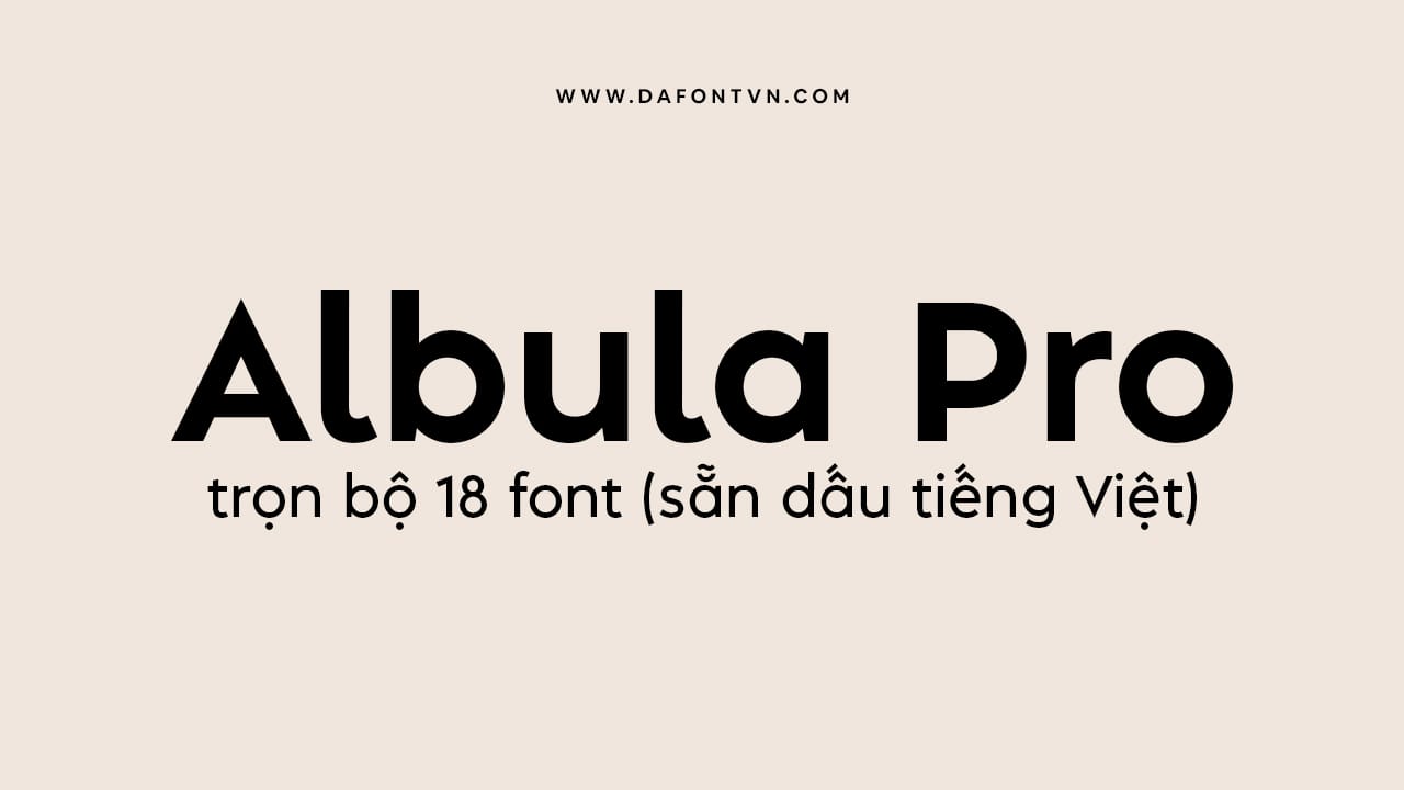 Albula Pro Font Family 18 font preview 1