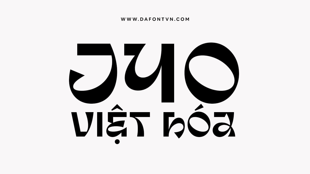 Font việt hóa Jyo Display preview 1