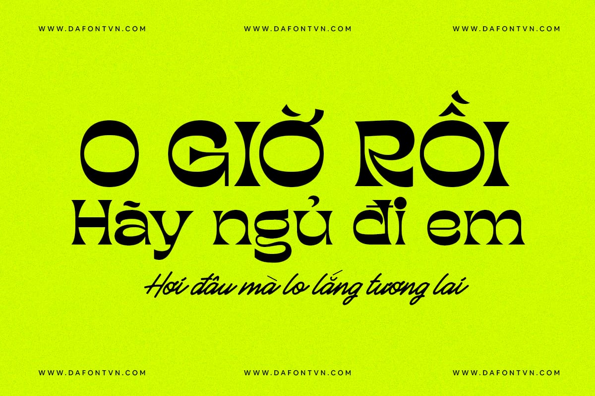 Font việt hóa TAN preview 2