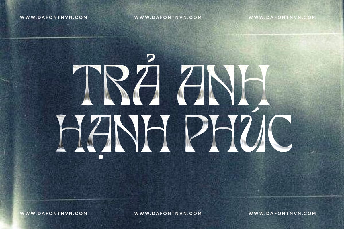 Font việt hóa TAN - PARADISO - Nghệ thuật tân thời Font việt hóa TAN preview 2