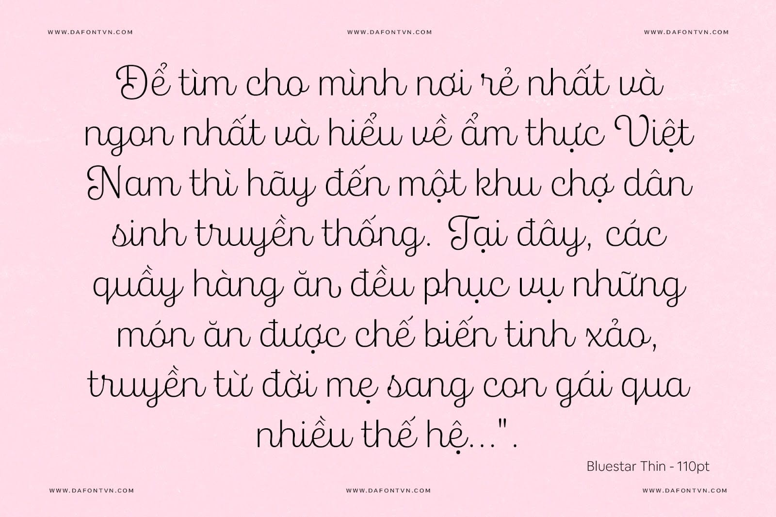 Font Bluestar Việt hóa preview 3
