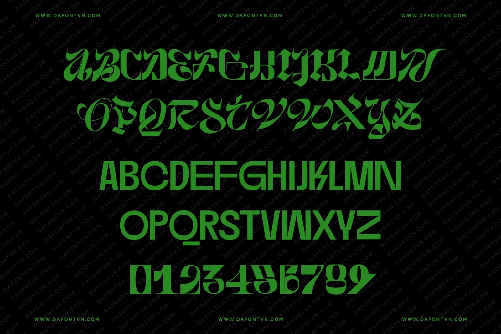 Font 36Daysoftype Việt hóa preview 5