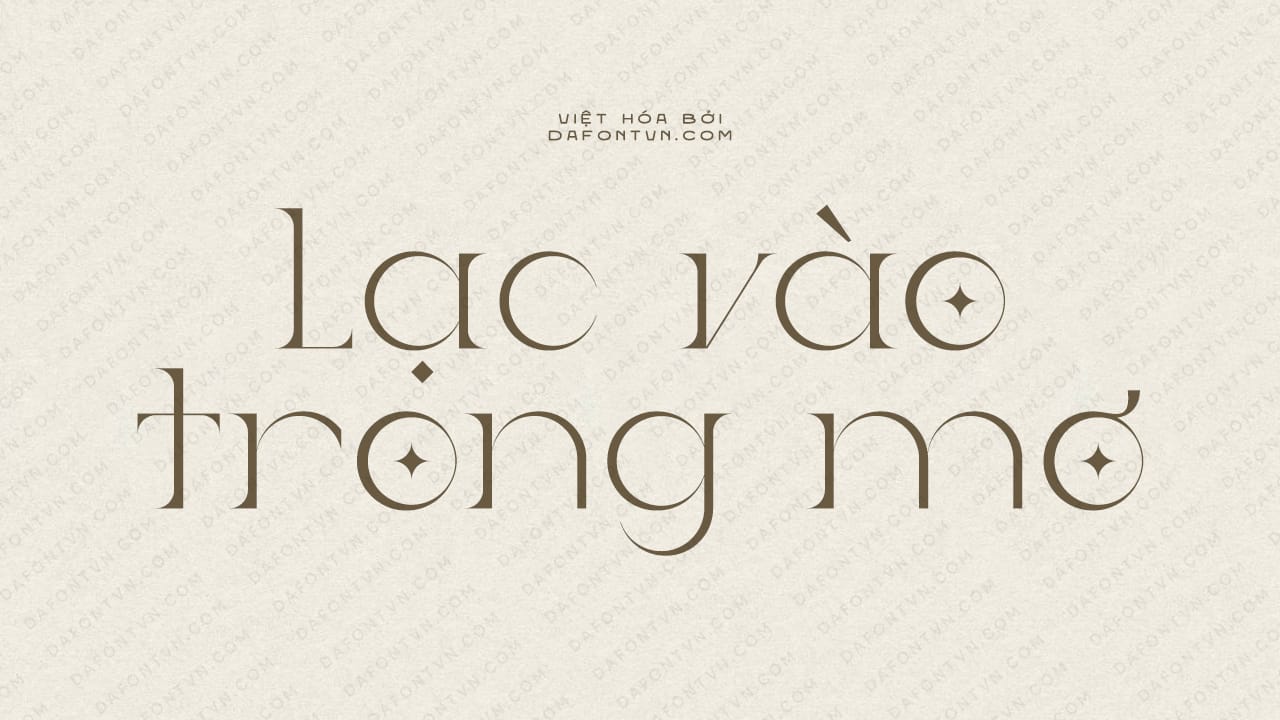 Font Ladybird Light Việt hóa preview 1
