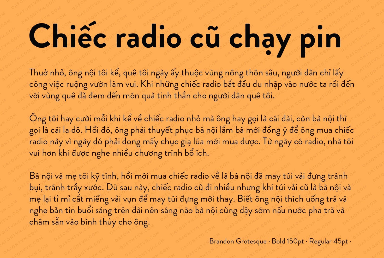 Font Brandon Grotesque Font Family Việt hóa v2.0 preview 2