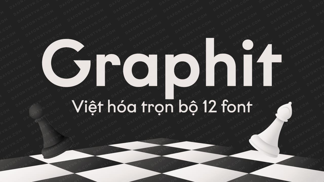 Font Graphit Font Family Việt hóa preview 1
