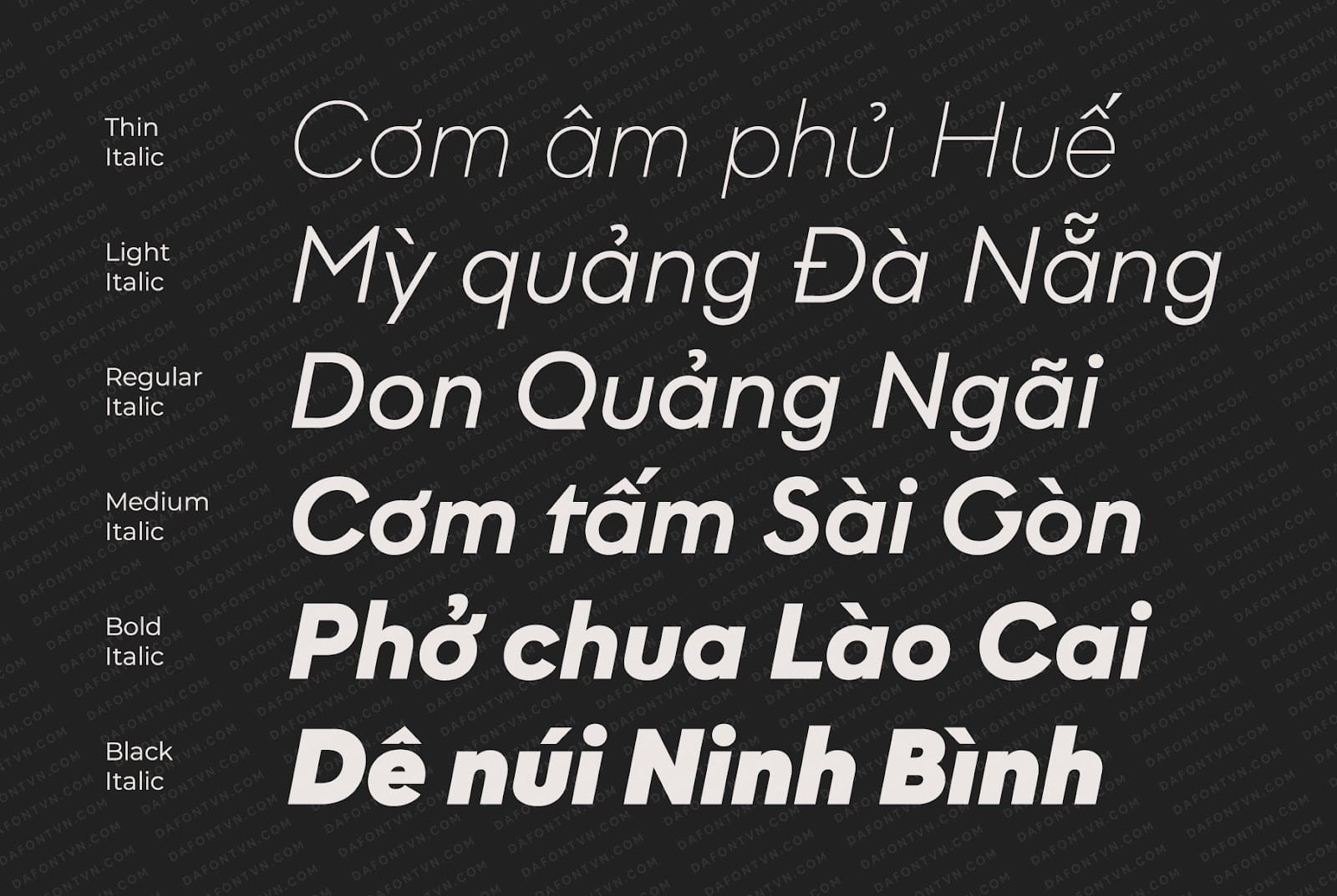 Font Graphit Font Family Việt hóa preview 3