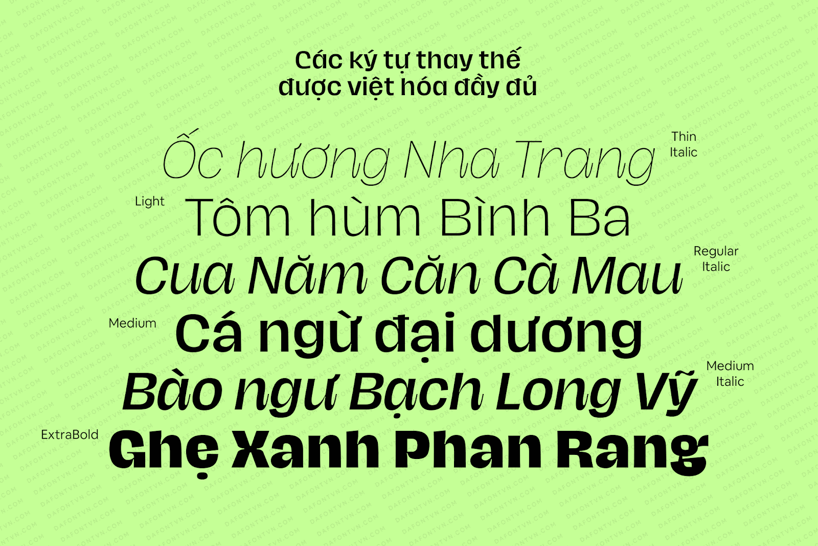 Trọn bộ Hagrid Font Family Việt hóa (24 font) Font Hagrid Font Family Việt hóa preview 6