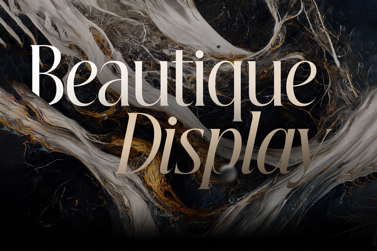 Beautique Display v2.1 - Bộ typeface cực đẹp