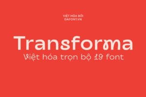 Font DFVN Transforma viet hoa pic1