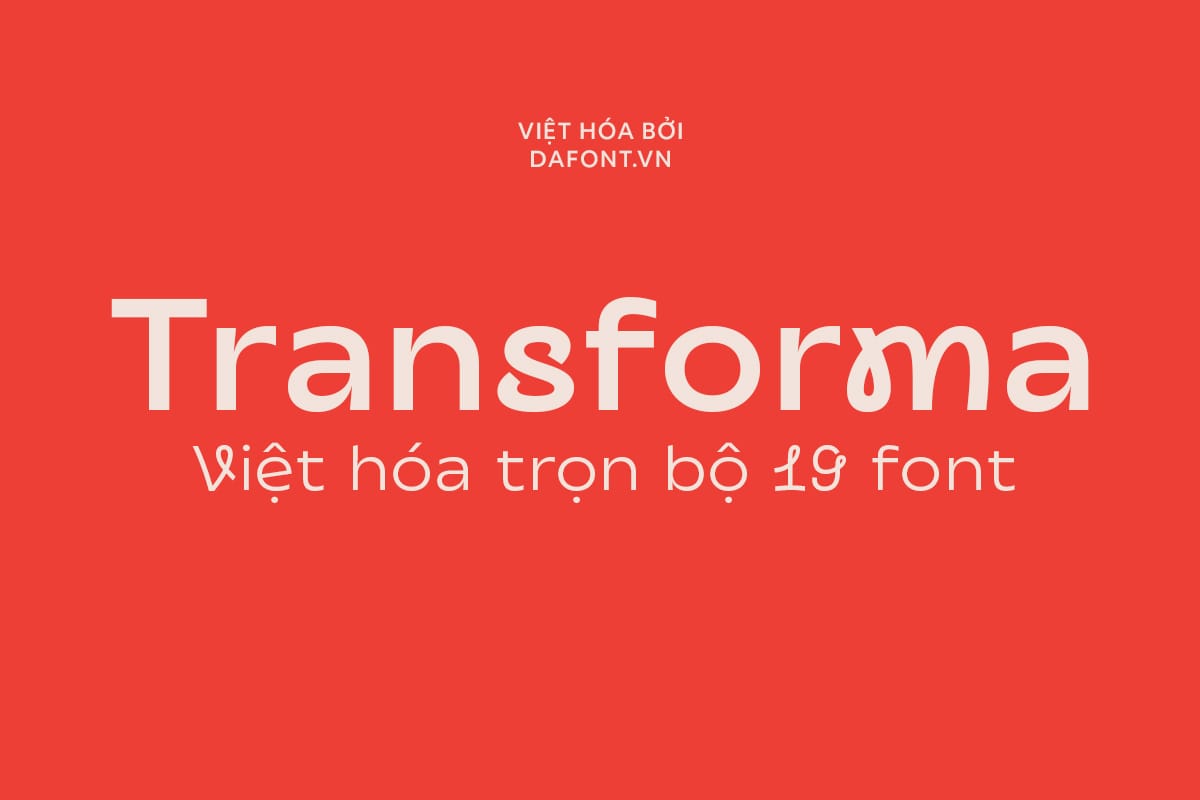 Font DFVN Transforma viet hoa pic1