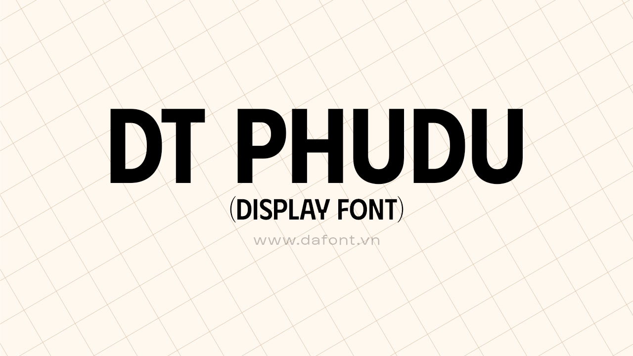 Font tiếng việt PhuDu