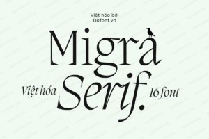 Font DFVN Migra viet hoa cuc dep