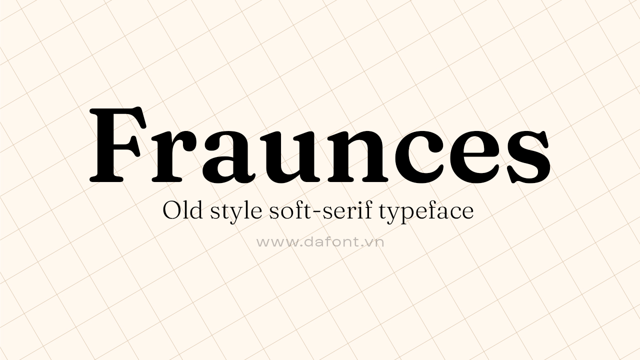Font tiếng việt Fraunces