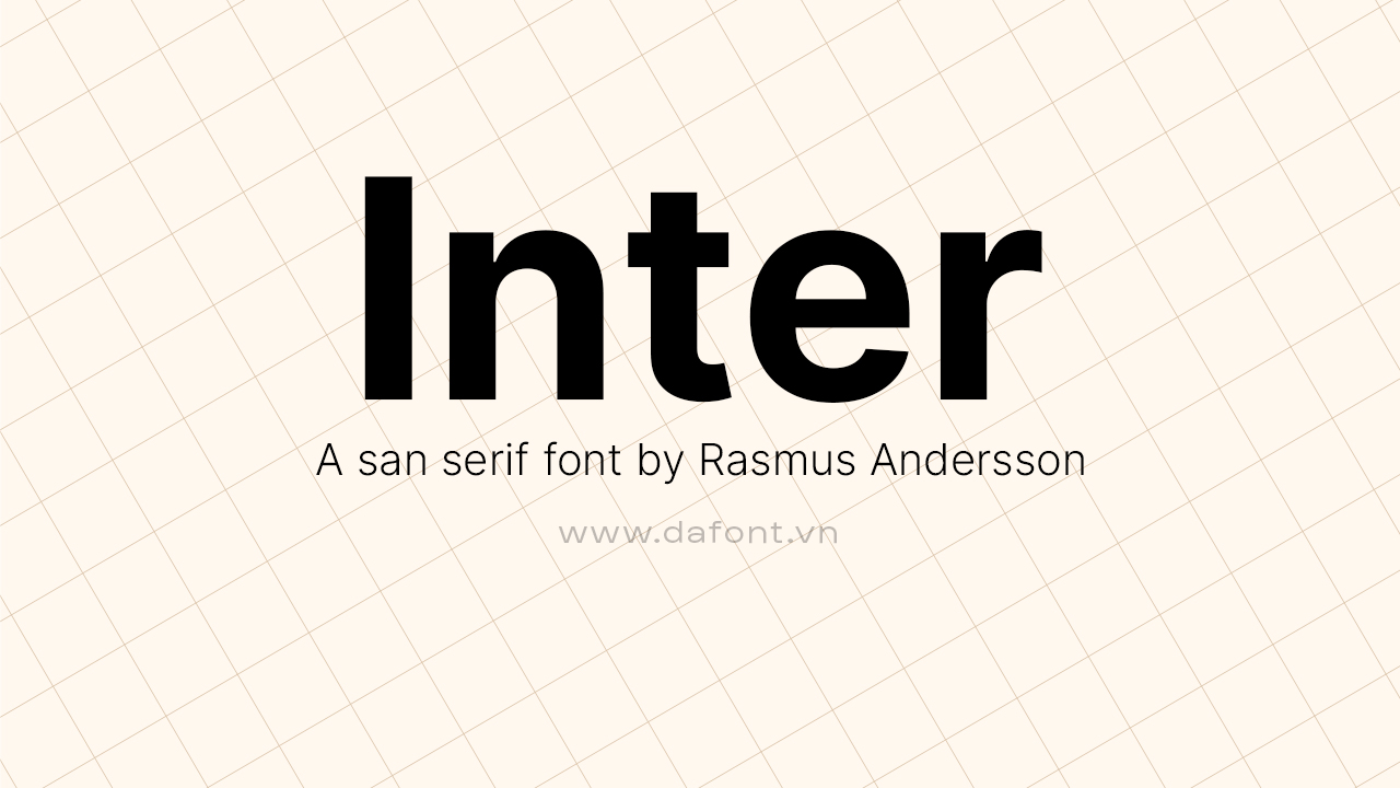 Font tiếng việt Inter