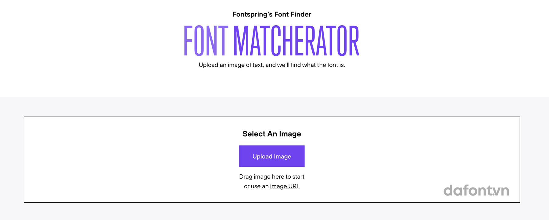 Bí quyết nhận dạng font chữ bằng hình ảnh chính xác nhất 5 Nhận dạng font chữ bằng hình ảnh Fontspring Matcherator