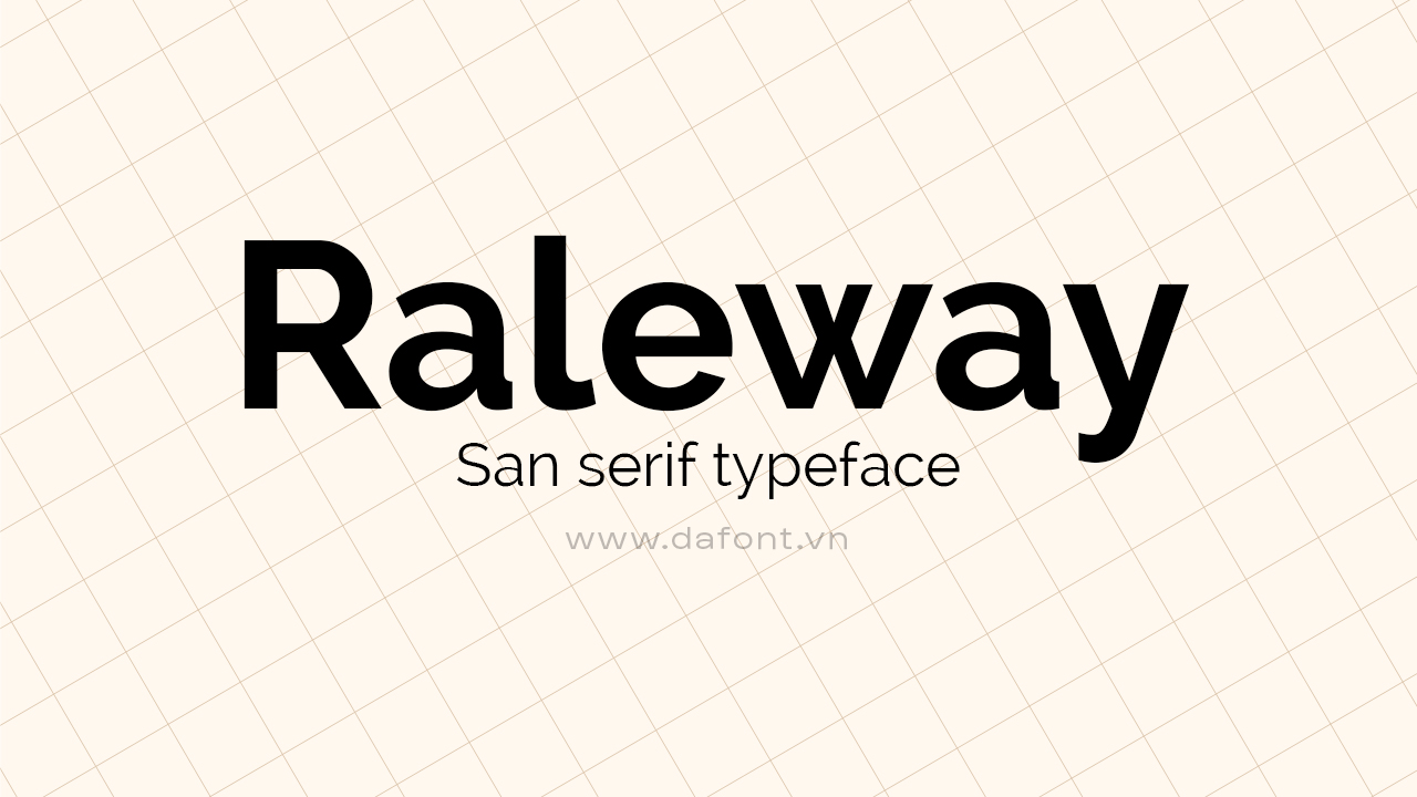 Font tiếng việt Raleway