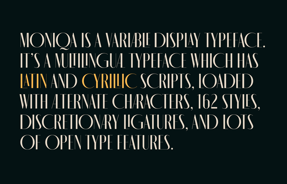 MONIQA Typeface Free Download pic1