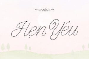 DFVN Pencerio Font Viet tay viet hoa