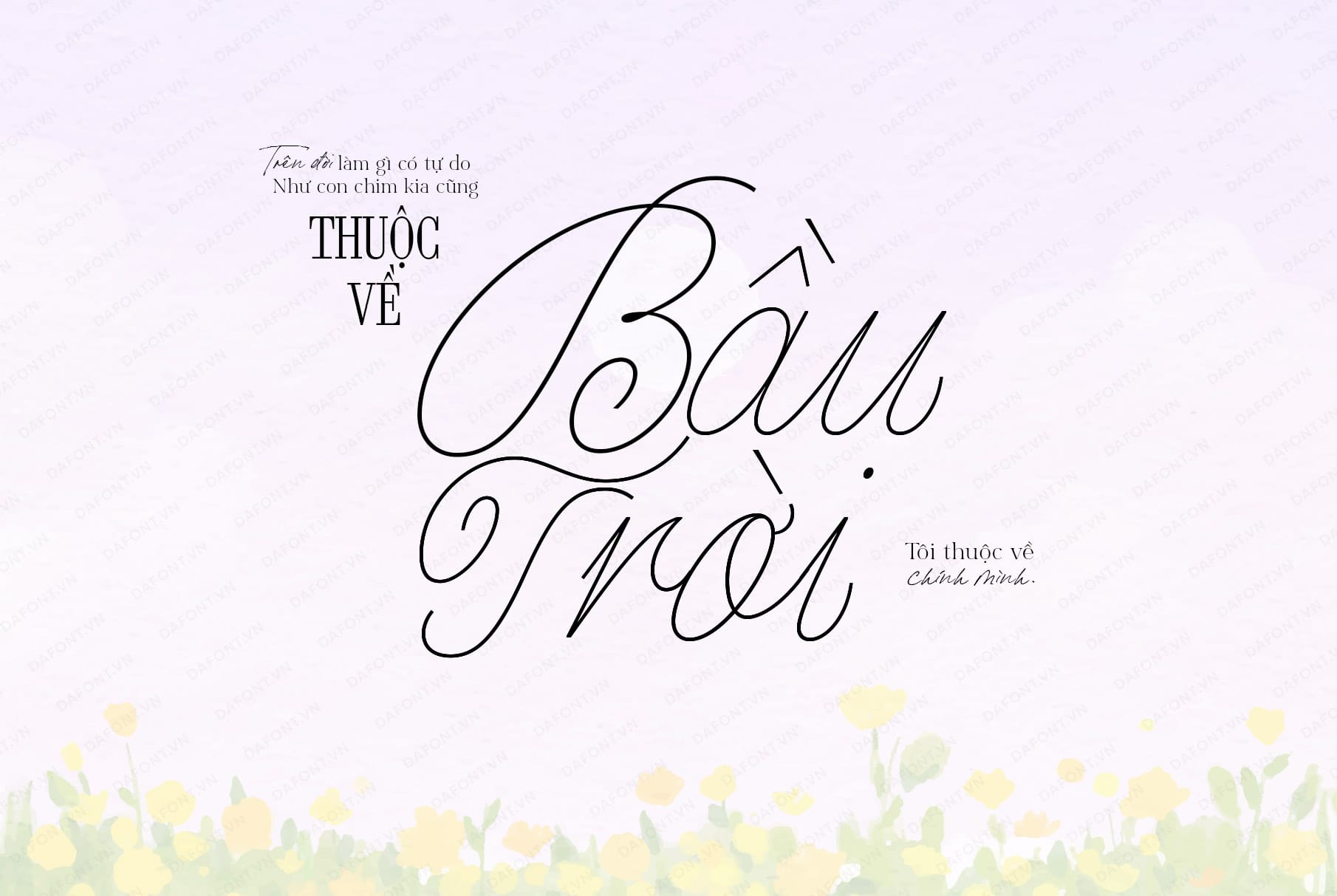 Font viết tay việt hóa DFVN Pencerio