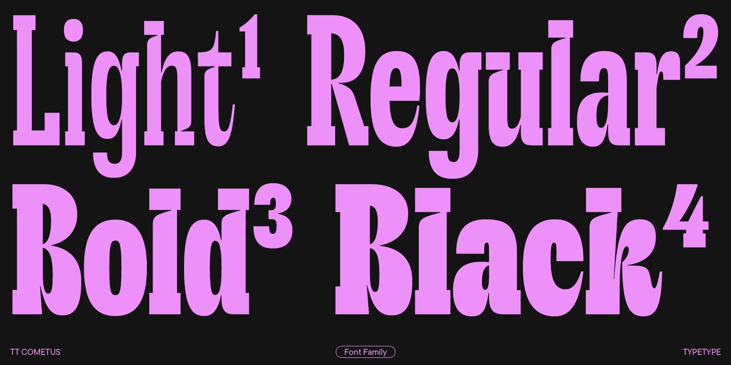 TT Cometus Font Family pic2