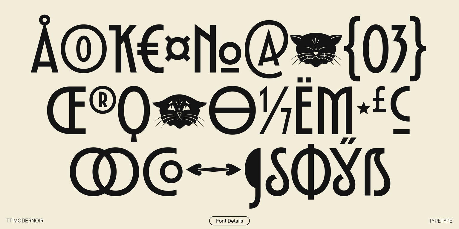 TT Modernoir Font Family pic4