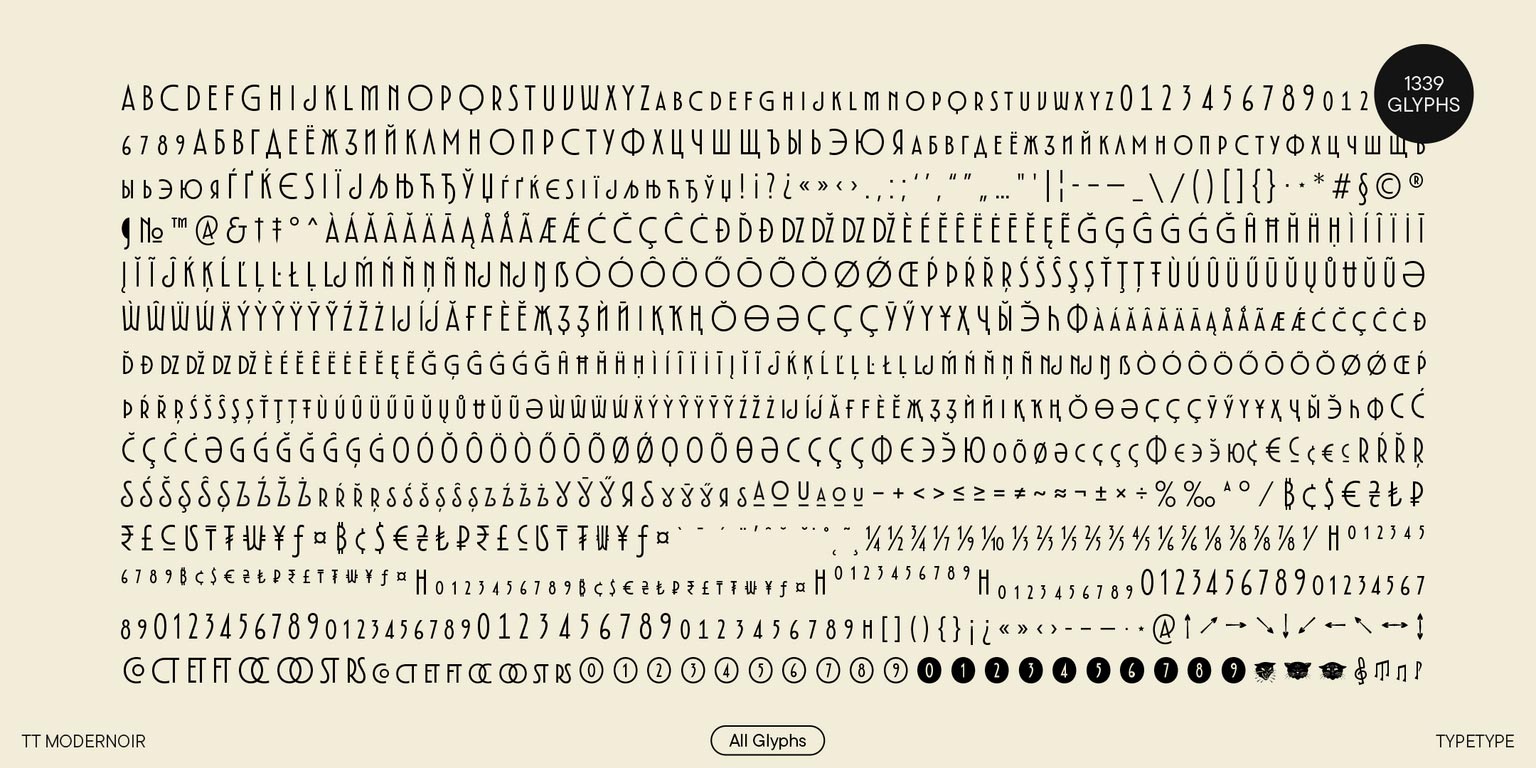 TT Modernoir Font Family pic7